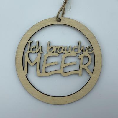 Holzanhänger Meer